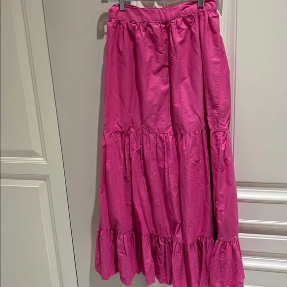 Pink Ruffled cotton two piece - Picture 5 of 8